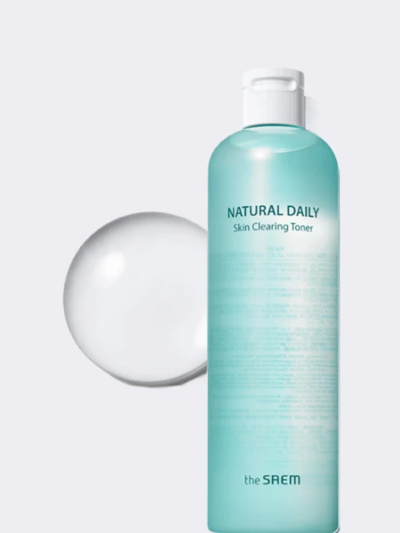 Ежедневный очищающий тонер с растительными экстрактами The Saem Natural Daily Skin Clearing Toner Ежедневный очищающий тонер с растительными экстрактами The Saem Natural Daily Skin Clearing Toner
