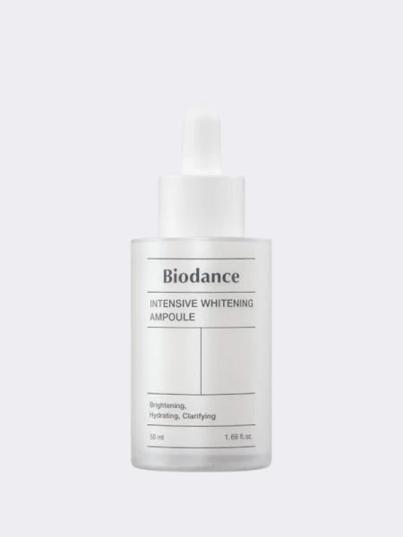 Интенсивная осветляющая ампульная сыворотка с ниацинамидом Biodance Intensive Whitening Ampoule Интенсивная осветляющая ампульная сыворотка с ниацинамидом Biodance Intensive Whitening Ampoule
