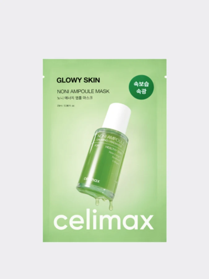 Тонизирующая тканевая маска с экстрактом нони Celimax The Real Noni Energy Ampoule Mask