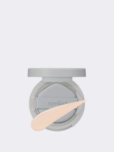 МИНИ Тональный кушон с матовым финишем в светлом оттенке rom&nd Nu Zero Cushion 01 Porcelain 17 SPF24 PA++