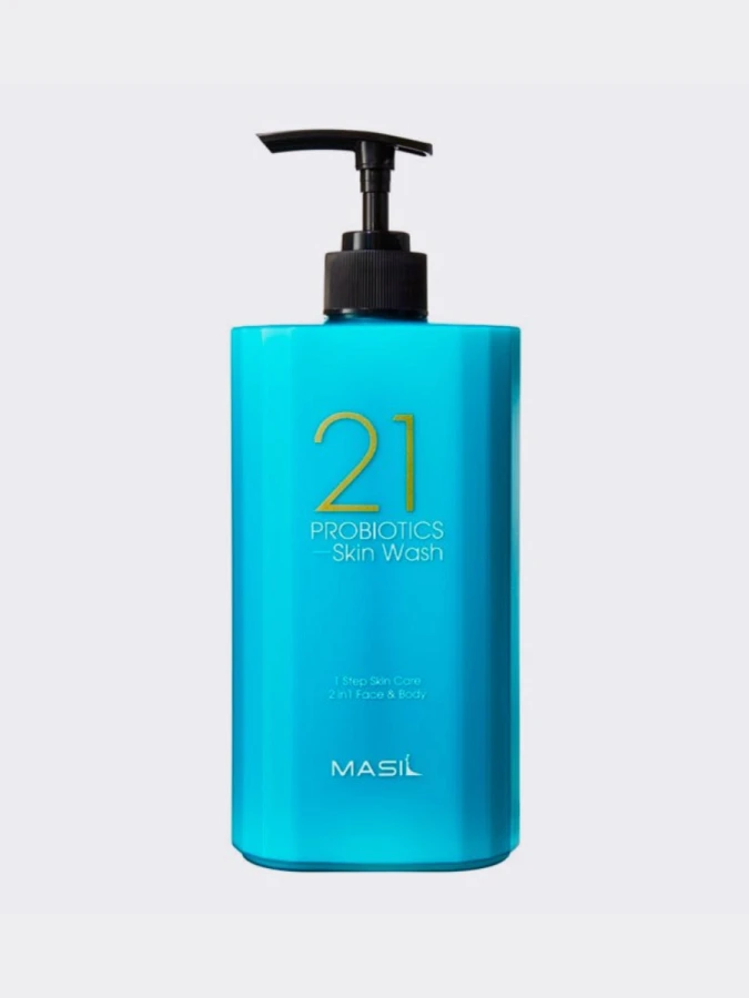 Очищающий гель для душа и умывания с пробиотиками Masil  21 Probiotics Skin Wash