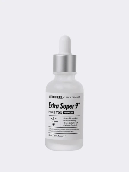 Себорегулирующая сыворотка для сужения пор MEDI-PEEL Extra Super 9 Pore Tox Ampoule Себорегулирующая сыворотка для сужения пор MEDI-PEEL Extra Super 9 Pore Tox Ampoule