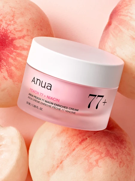 Смягчающий крем для лица с экстрактом персика и ниацинамидом ANUA Peach 77% Niacin Enriched Cream Смягчающий крем для лица с экстрактом персика и ниацинамидом ANUA Peach 77% Niacin Enriched Cream