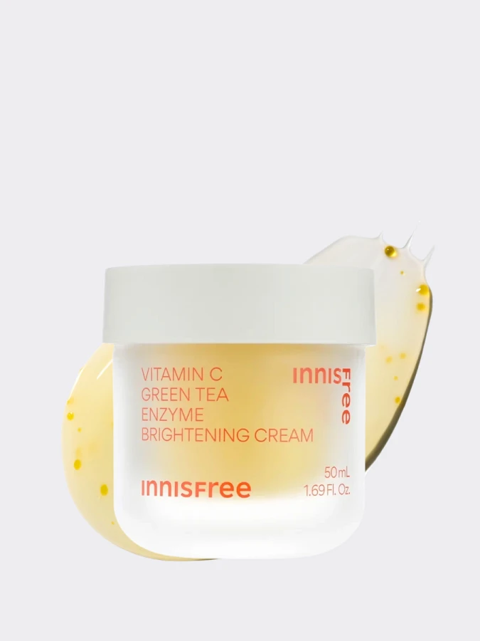 Осветляющий крем для лица с витамином С и энзимами innisfree Vita C Green Tea Brightening Cream