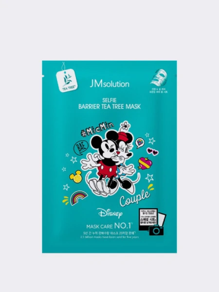 Тканевая маска с экстрактом чайного дерева JMSolution Disney Collection Selfie Barrier Tea Tree Mask Тканевая маска с экстрактом чайного дерева JMSolution Disney Collection Selfie Barrier Tea Tree Mask