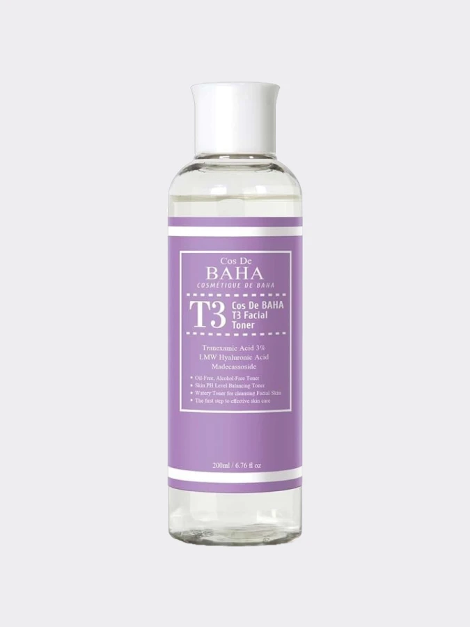 Осветляющий тонер для лица с транексамовой кислотой Cos De BAHA Tranexamic Toner T3
