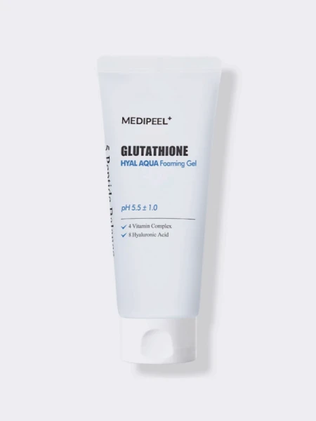 Осветляющий гель для умывания с глутатионом MEDI-PEEL Glutathione Hyal Aqua Foaming Gel Cleanser Осветляющий гель для умывания с глутатионом MEDI-PEEL Glutathione Hyal Aqua Foaming Gel Cleanser