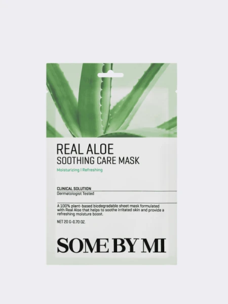 Смягчающая тканевая маска с экстрактом алоэ Some By Mi Real Aloe Soothig Mask
