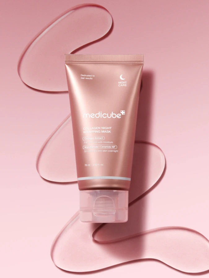 Разглаживающая ночная маска-плёнка с коллагеном Medicube Collagen Night Wrapping Mask