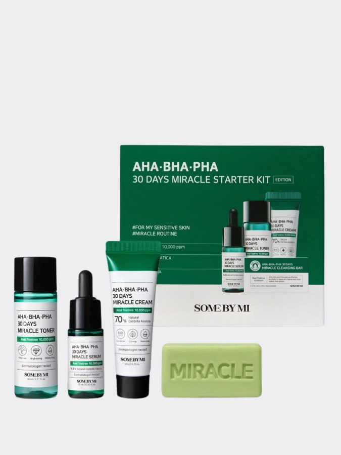 Набор для проблемной кожи с кислотами Some By Mi AHA-BHA-PHA 30 Days Miracle Starter Kit Edition