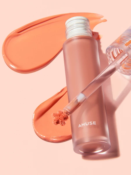 Кремовые румяна в персиковом оттенке AMUSE Soft Cream Cheek 03 Peach Tan