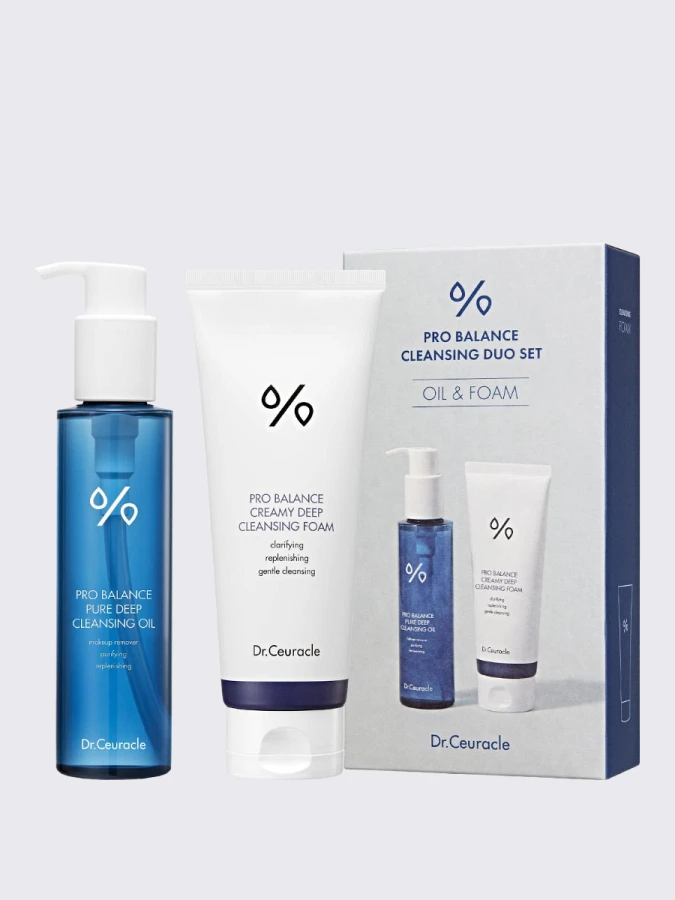 Дуэт очищающих средств для лица с пробиотиками Dr.Ceuracle Pro Balance Duo Set
