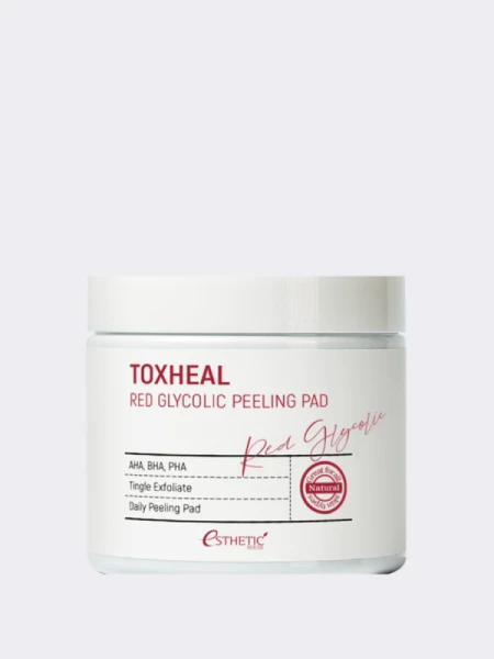Пилинг-пэды с АНА и ВНА кислотами Esthetic House Toxheal Red Glycolic Peeling Pad Пилинг-пэды с АНА и ВНА кислотами Esthetic House Toxheal Red Glycolic Peeling Pad