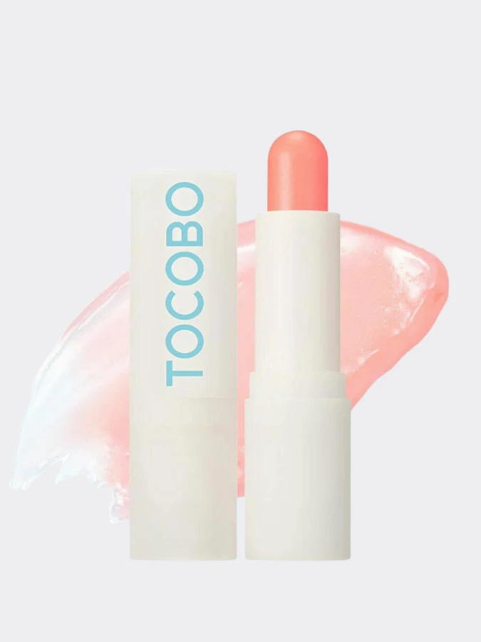 Увлажняющий оттеночный бальзам для губ в светлом коралловом оттенке TOCOBO Glow Ritual Lip Balm 001 Coral Water