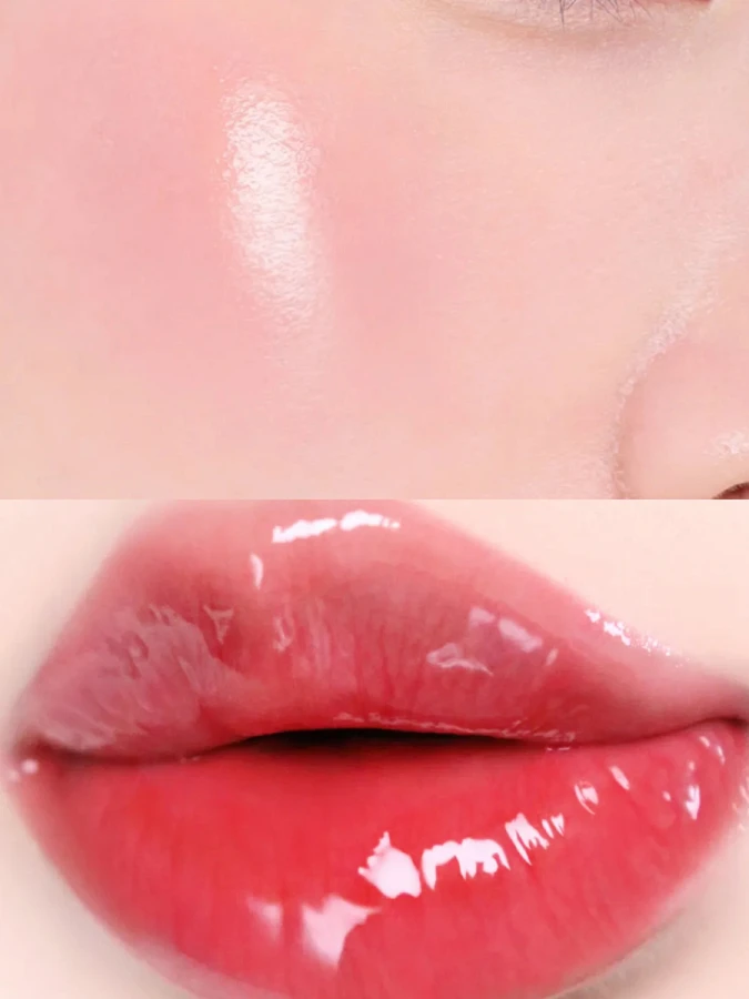 Набор: Оттеночное желе для губ и щёк + брелок fwee Lip&Cheek Glowy Jelly Pot JR01 Squeezed Keyring Set