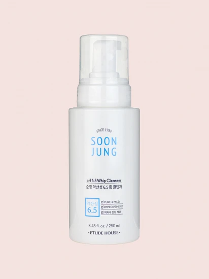 Мягкая пенка-мусс для умывания ETUDE HOUSE Soon Jung 6.5 Whip Cleanser MAXI
