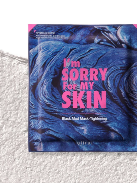 Маска для лица тканевая с черной глиной I'm Sorry For My Skin  Black Mud-Tightening Mask Pack Маска для лица тканевая с черной глиной I'm Sorry For My Skin  Black Mud-Tightening Mask Pack