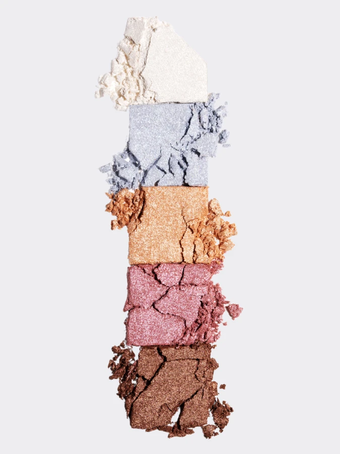 Палетка цветных хайлайтеров UNLEASHIA Mood Shower Face Palette NO.101 Ballerino Shower