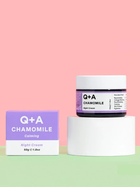 Успокаивающий ночной крем с экстрактом ромашки Q+A Chamomile Night Cream Успокаивающий ночной крем с экстрактом ромашки Q+A Chamomile Night Cream