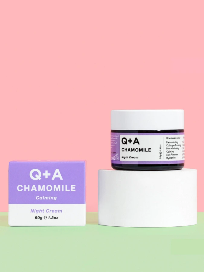 Успокаивающий ночной крем с экстрактом ромашки Q+A Chamomile Night Cream