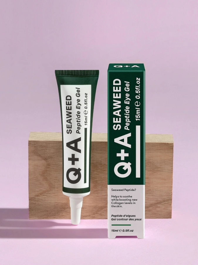 Лифтинг гель для кожи вокруг глаз с экстрактом водорослей Q+A Seaweed Peptide Eye Gel