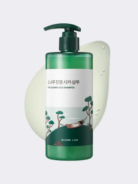 Себорегулирующий шампунь с экстрактом сосны и центеллы Round Lab Pine Calming Cica Shampoo