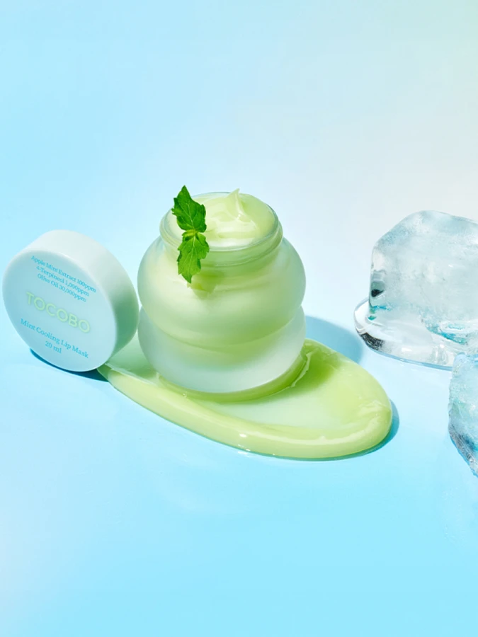 Охлаждающая ночная маска для губ с экстрактом мяты TOCOBO Mint Cooling Lip Mask