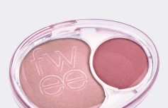 Двойные мягкие румяна с муссовой текстурой fwee Mellow Dual Blush MV01 No More Cupid