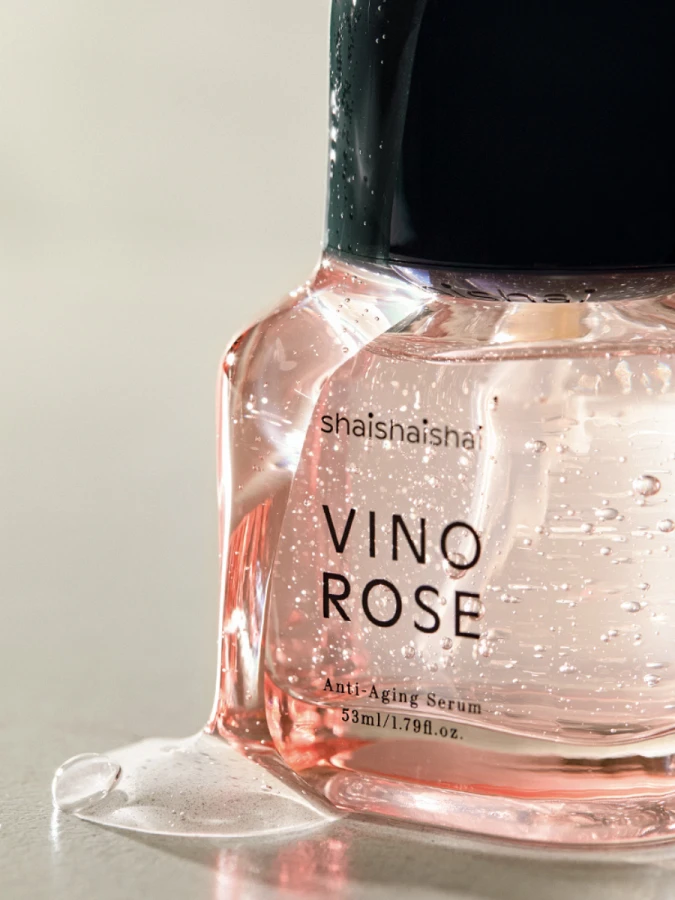 Разглаживающая антиоксидантная сыворотка для лица с винными и розовыми экстрактами ShaiShaiShai Vino Rose Anti Aging Serum