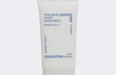 Солнцезащитный крем с гиалуроновой кислотой TRAVEL innisfree Hyaluron Moist Sunscreen SPF50+ PA++++