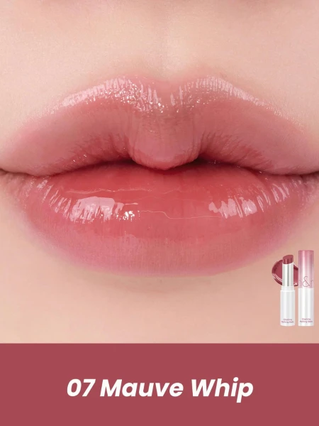 Оттеночный бальзам для губ в лиловом оттенке rom&nd Glasting Melting Balm 07 Mauve Whip