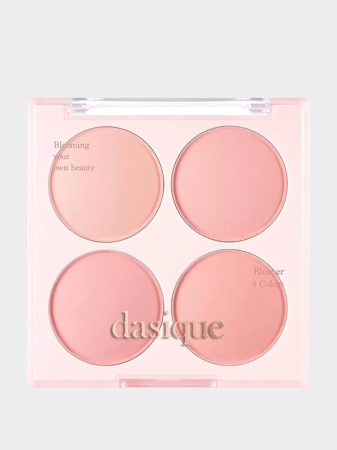 Палетка спрессованных румян в тёплых конфетных ягодных оттенках Dasique Blending Mood Cheek #07 Candy Berry