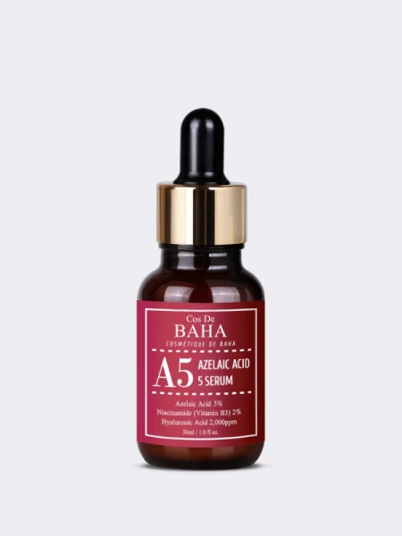 Противовоспалительная сыворотка с азелаиновой кислотой Cos De BAHA Azelaic Acid 5% Serum A5 Противовоспалительная сыворотка с азелаиновой кислотой Cos De BAHA Azelaic Acid 5% Serum A5