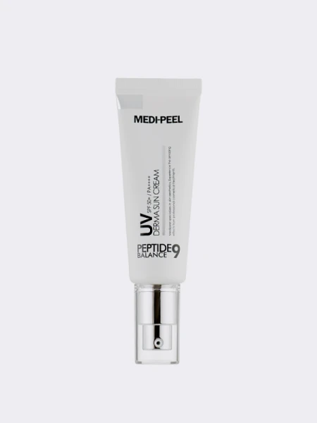 Увлажняющий солнцезащитный крем с пептидами MEDI-PEEL Peptide 9 Balance UV Derma Sun Cream SPF50+ PA++++ Увлажняющий солнцезащитный крем с пептидами MEDI-PEEL Peptide 9 Balance UV Derma Sun Cream SPF50+ PA++++