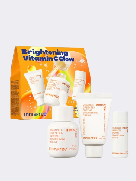 Набор для выравнивания тона кожи с витамином С innisfree Brightening Vitamin C Glow Set