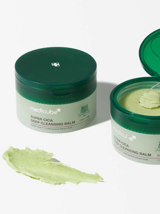 Очищающий гидрофильный бальзам с экстрактом центеллы Medicube Super Cica Deep Cleansing Balm