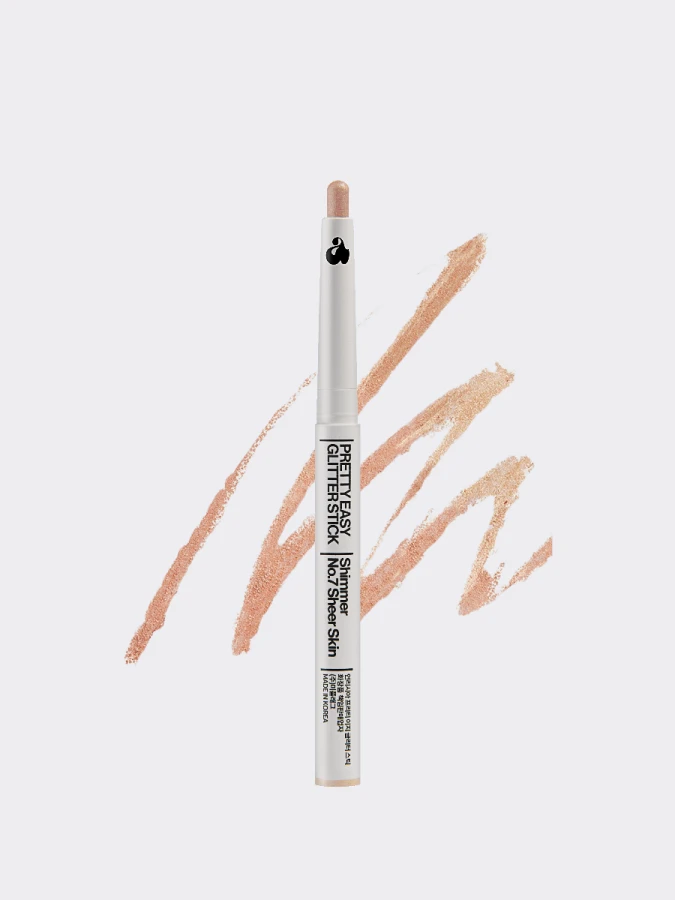 Сияющие тени для век в карандаше в бронзовом оттенке UNLEASHIA Pretty Easy Glitter Stick N°7 Sheer Skin