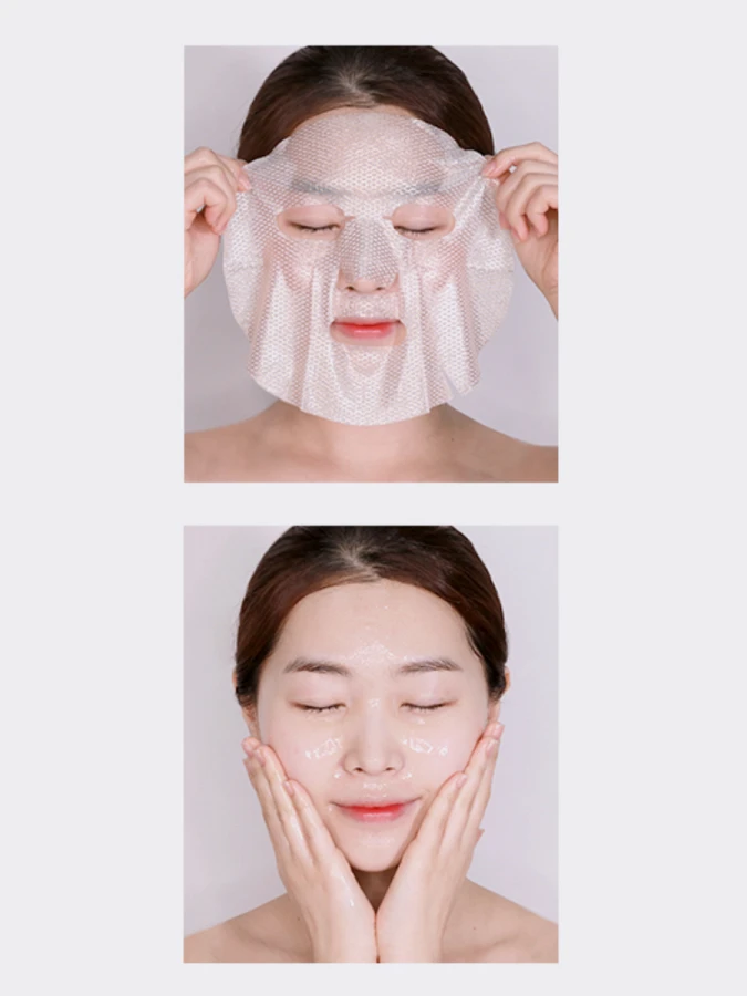 Увлажняющая тканевая маска для лица с экстрактом розы, мёдом и золотом Papa Recipe Bombee Rose Gold Honey Mask Pack