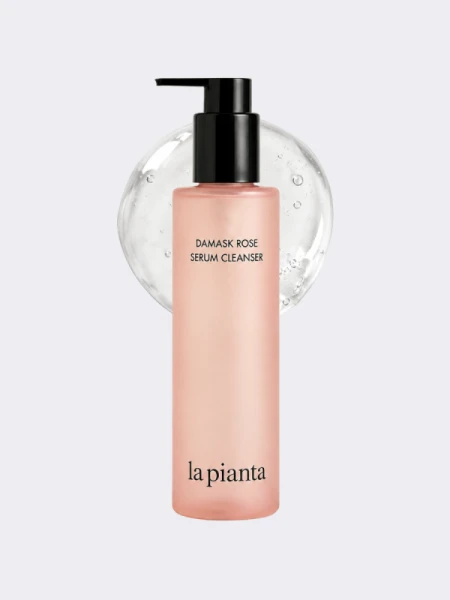 Очищающий гель для умывания с экстрактом розы la pianta Damask Rose Serum Cleanser