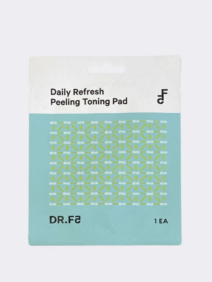 Отшелушивающий слабокислотный тонер-пэд для лица DR.F5 Daily Refresh Peeling Toning Pad