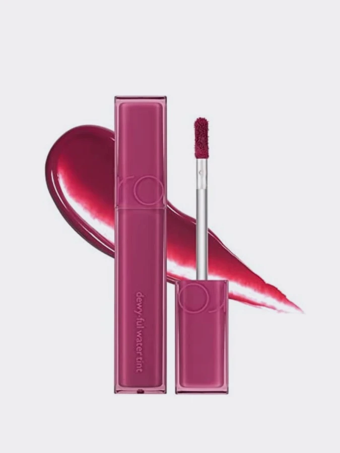Лёгкий глянцевый тинт в ягодном оттенке rom&nd DEWY·FUL Water Tint 08 Berry Divine