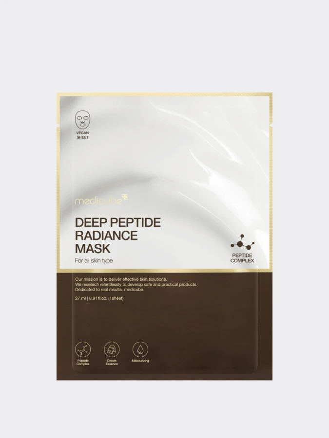 Разглаживающая тканевая маска с пептидами Medicube Deep Peptide Radiance Mask Разглаживающая тканевая маска с пептидами Medicube Deep Peptide Radiance Mask