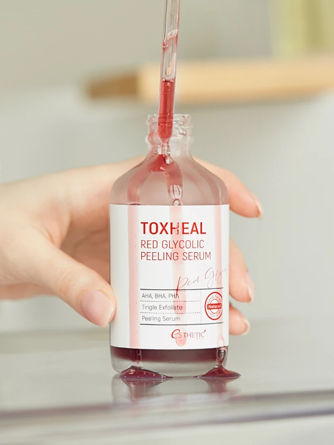 Жидкий кислотный пилинг с АНА и ВНА кислотами ESTHETIC HOUSE Toxheal Red Glyucolic Peeling Serum