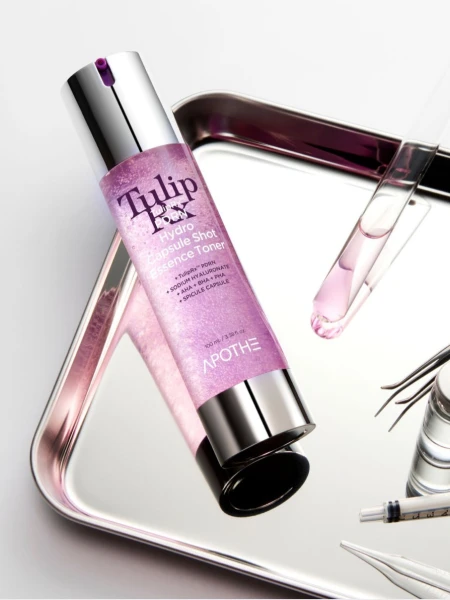 Увлажняющая тонер-эссенция с ПДРН и микроигдами APOTHE TulipRx PDRN Hydro Capsule Shot Essence Toner