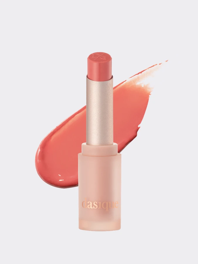 Глянцевая помада в натуральном оттенке губ Dasique Mood Glow Lipstick #01 Cream Sand