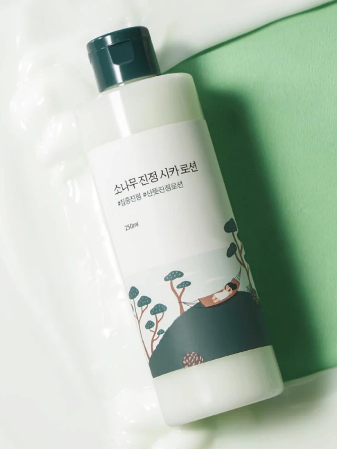 Противовоспалительный лосьон-эмульсия для лица с экстрактом сосны и центеллы Round Lab Pine Calming Cica Lotion