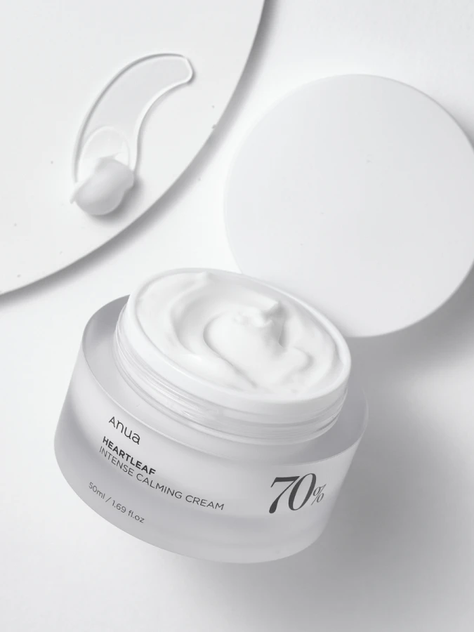 Интенсивный успокаивающий крем для лица с экстрактом хауттюйнии ANUA Heartleaf 70% Intense Calming Cream