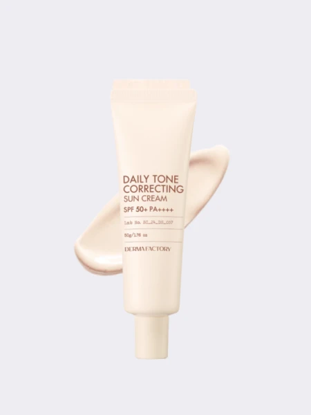 Солнцезащитный крем с тональным эффектом Derma Factory Daily Tone Correcting Sun Cream SPF 50+ PA++++