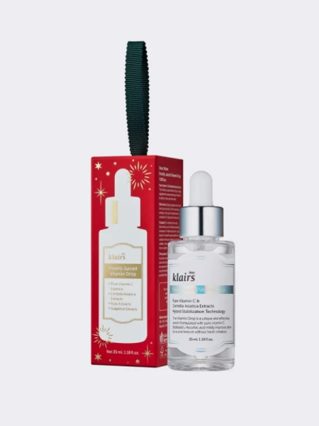 Сыворотка с витамином С 5% Dear, Klairs Freshly Juiced Vitamin Drop Merry Holidays with Dear, Klairs Сыворотка с витамином С 5% Dear, Klairs Freshly Juiced Vitamin Drop Merry Holidays with Dear, Klairs
