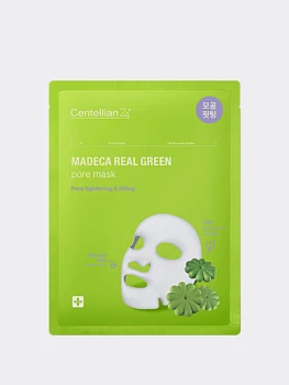 Тканевая маска для сужения пор Centellian24 Madeca Real Green Pore Mask